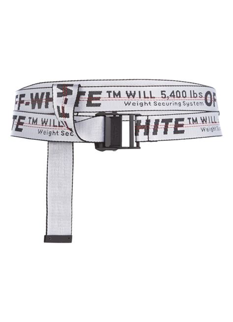 zwarte off white riem